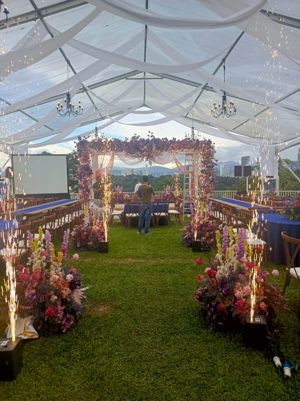 Cold Spark Machine at an event, photo 7